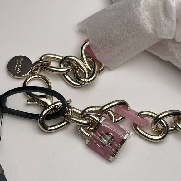 Kate Spade Lock & Spade Chain Link Belt, L/XL - NWT - Picture 4 of 7